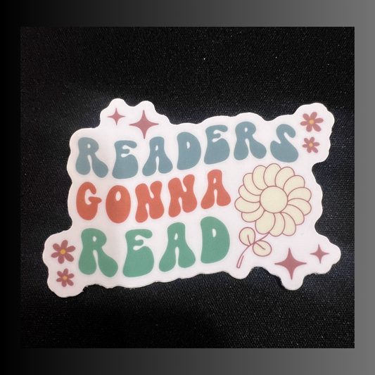 📚✨ Readers Gonna Read Die Cut Sticker✨🌸