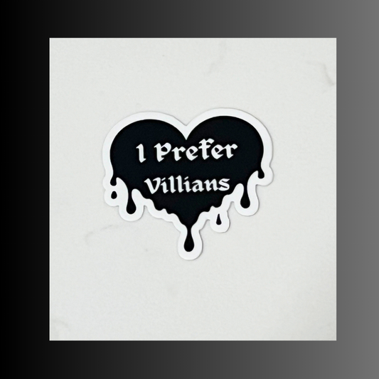 🖤✨ I Prefer Villains Die Cut Sticker ✨🖤