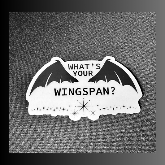 What's Your Wingspan Die Cut Sticker